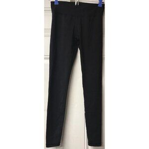 EUC Ivivva by Lululemon Girls Rhythmic Leggings Size 12 Full-Length Black LOOK!